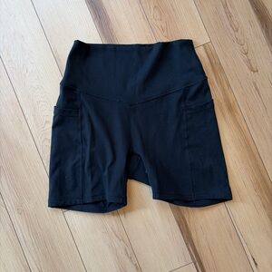 POPFLEX Black Women's Bike Shorts